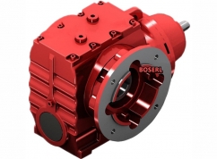 軸入法蘭孔出蝸輪蝸桿加速機SAF系列